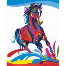 Load image into Gallery viewer, DIY Paint Works Colorful Horse Kids Paint by Number Craft Kit