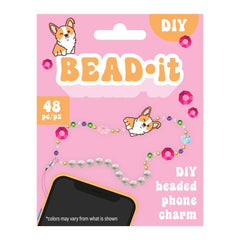 DIY Dog Corgi Bead It Phone Charm or Bracelet Kit Kids Craft Gift