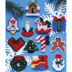 DIY Design Works Country Christmas Mini Plastic Canvas Ornament Kit