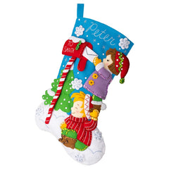 DIY Bucilla Dear Santa Mailbox Christmas Felt Stocking Kit 89583E