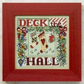 DIY Mill Hill Deck the Hall Christmas Counted Cross Stitch Kit