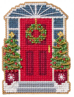 DIY Mill Hill Door Decor Christmas Counted Cross Stitch Magnet Kit