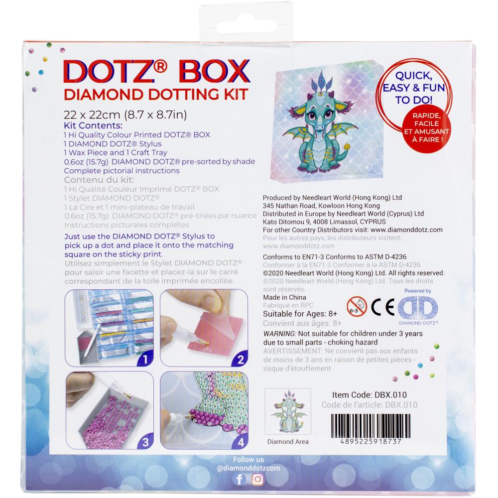 DIY Diamond Dotz Ariel the Baby Dragon Kids Craft Box Kit