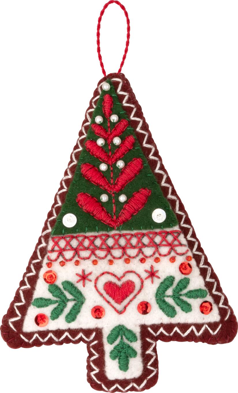 DIY Bucilla Santas Nordic Set Designs Christmas Felt Ornament Kit