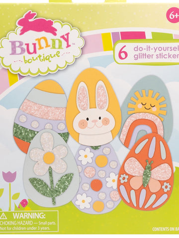DIY Easter Egg Foam Glitter Stickers Kit Kids Craft