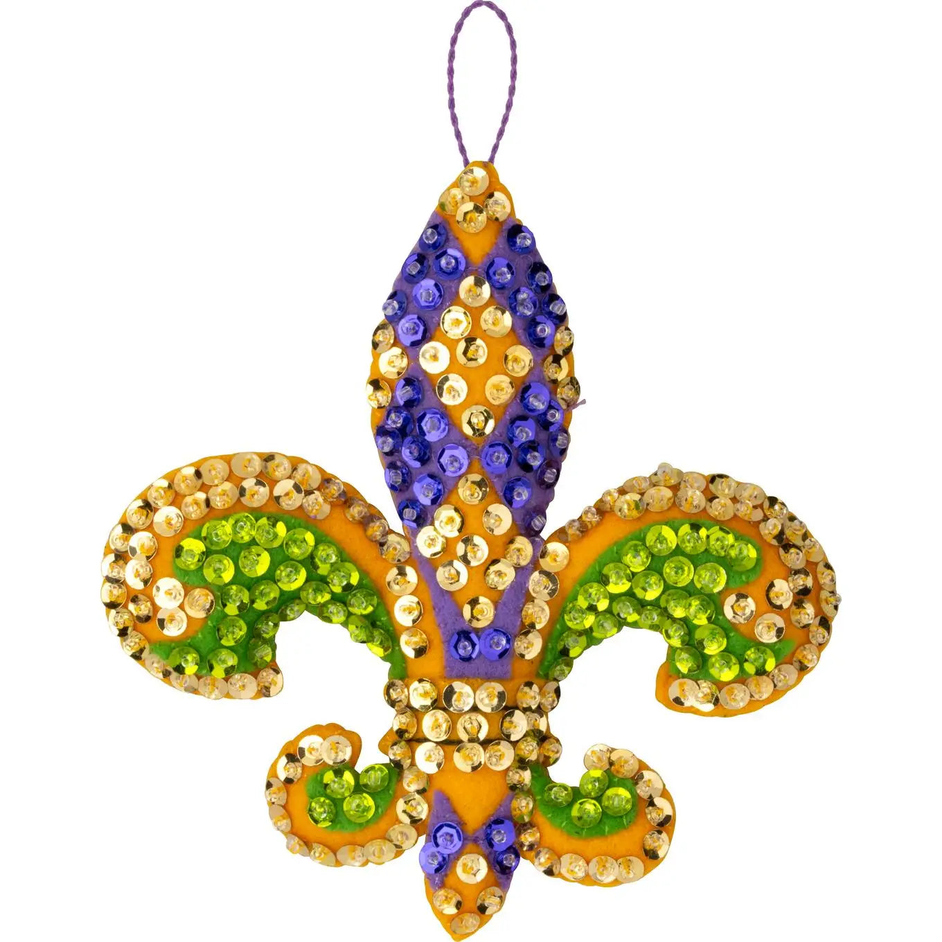 DIY Bucilla Mardi Gras Theatre Mask Felt Ornament Kit 89757