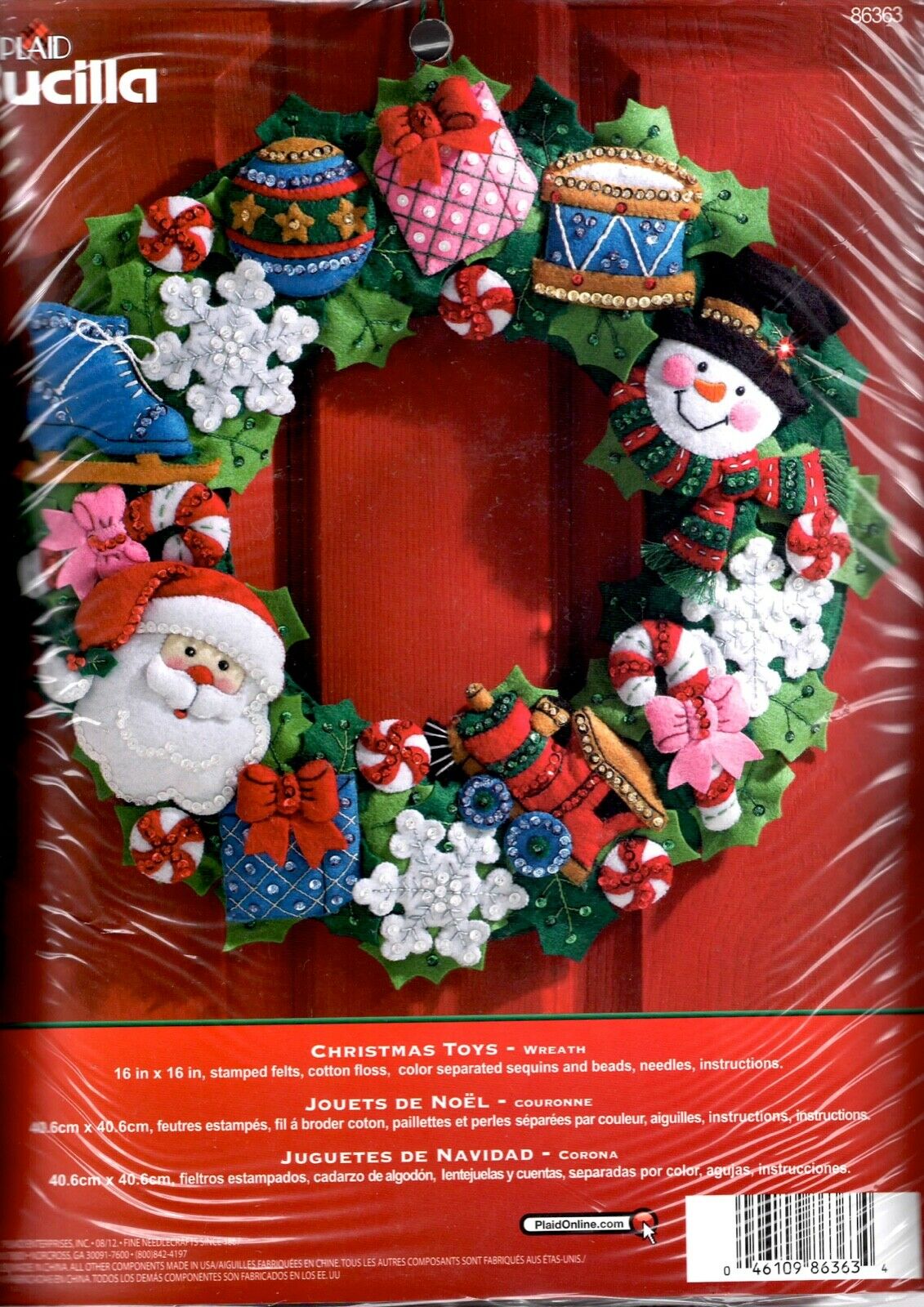 Perler Beads Christmas Holiday Wreath Deluxe Box Kit