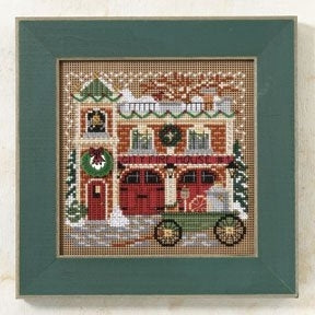 DIY Mill Hill Firehouse Christmas Counted Cross Stitch Kit