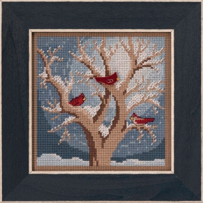 DIY Mill Hill Frosty Morning Cardinal Christmas Counted Cross Stitch Kit