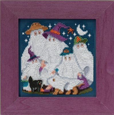 DIY Mill Hill Ghost Family Halloween Counted Cross Stitch Kit