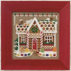 DIY Mill Hill Gingerbread House Christmas Beaded Cross Stitch Picture Kit