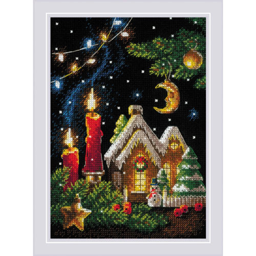 DIY Riolis Gingerbread Tale Christmas Counted Cross Stitch Kit
