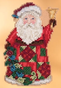 DIY Mill Hill Glad Tidings Santa Christmas Counted Cross Stitch Kit