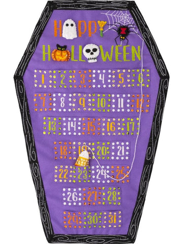 DIY Bucilla Halloween Countdown Coffin Felt Calendar Kit 89728