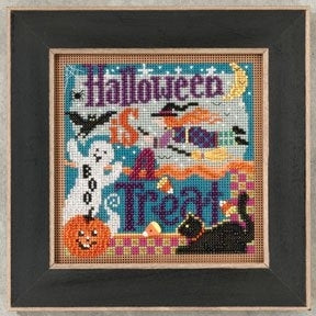 DIY Mill Hill Halloween is Treat Beaded Cross Stitch Picture Kit