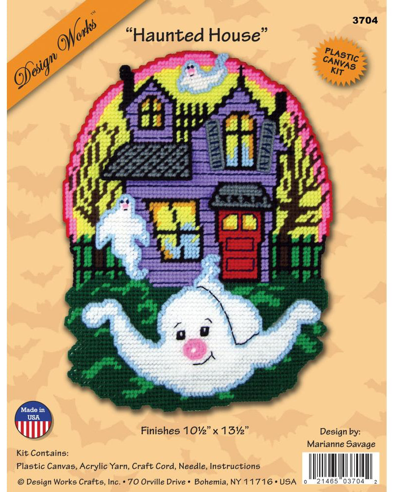 DIY Design Works Haunted House Halloween Plastic Canvas Kit