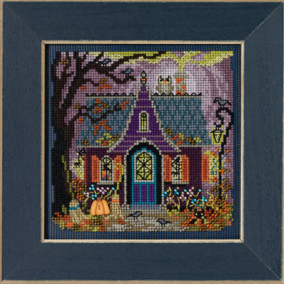 DIY Mill Hill Haunted Cottage Halloween Glow Counted Cross Stitch Kit