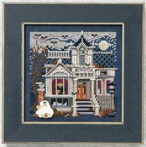 DIY Mill Hill Haunted Mansion Halloween Glow Counted Cross Stitch Kit