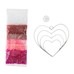 DMG DIY Colorbok Stacked Hearts Valentines Day Suncatcher Kit Kids Craft Project