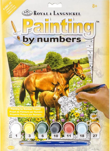 DIY Royal & Langnickel Horses in Field Paint by Number Kit