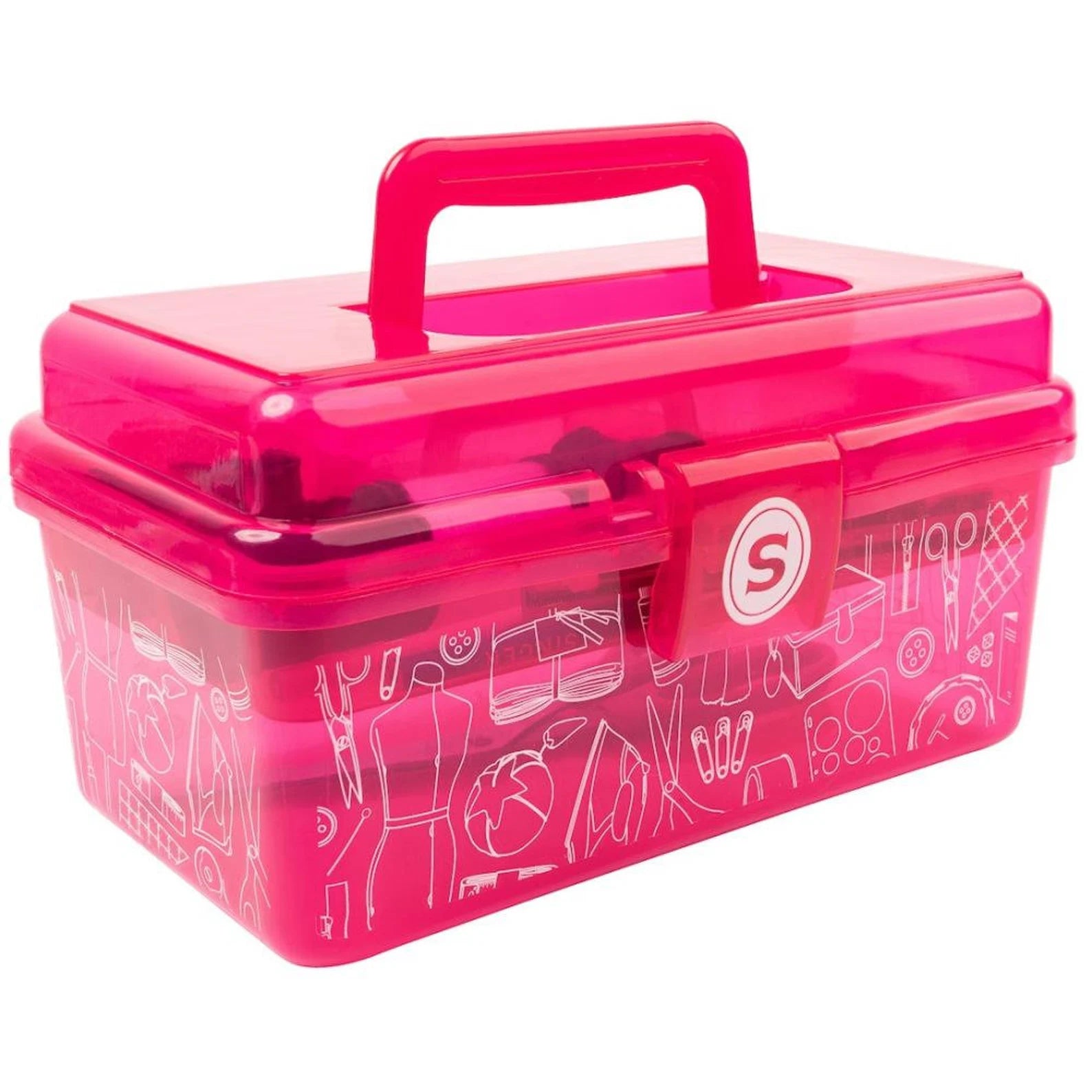 Singer Sewers Companion 174 piece Pink Sewing Box Organizer Kit Gift