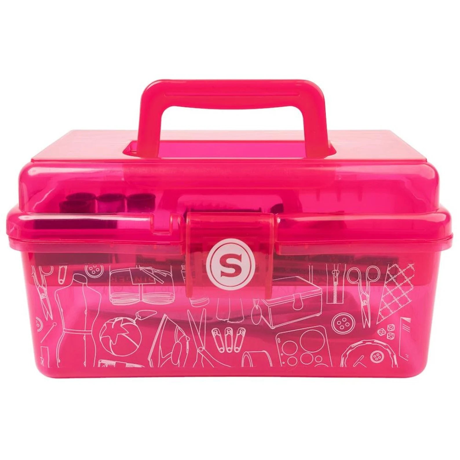 Singer Sewers Companion 174 piece Pink Sewing Box Organizer Kit Gift