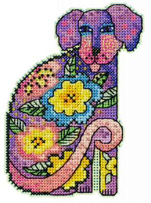 DIY Mill Hill Kindred Spirit Dog Beaded Counted Cross Stitch Ornament Kit