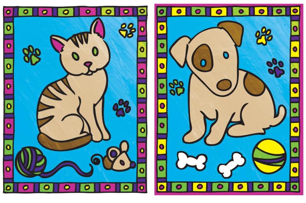 DIY Royal Langnickel Kitten Puppy Kids Paint by Number Kit