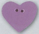 DIY Mill Hill Ceramic Button - Large Lilac Heart