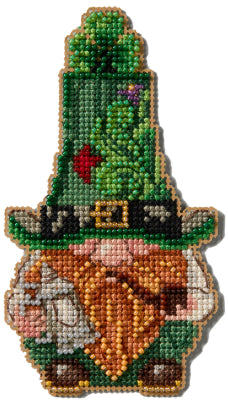 DIY Mill Hill Leprechaun Stein St Patricks Counted Cross Stitch Ornament Kit