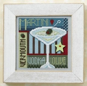 DIY Mill Hill Martini Drink Beaded Cross Stitch Picture Kit