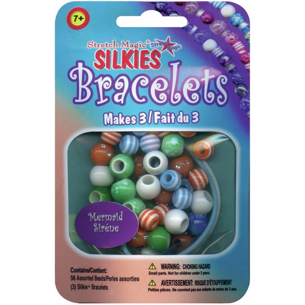 DIY Silkies Stretch Magic Bracelets Mermaid Kit Kids /makes 3