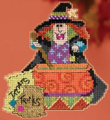 DIY Mill Hill Miranda Witch Halloween Counted Cross Stitch Kit