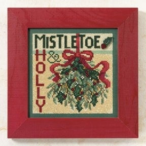 DIY Mill Hill Mistletoe & Holly Christmas Counted Cross Stitch Kit