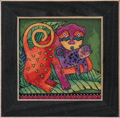 DIY Mill Hill Monkey Zoo Jungle Counted Cross Stitch Kit