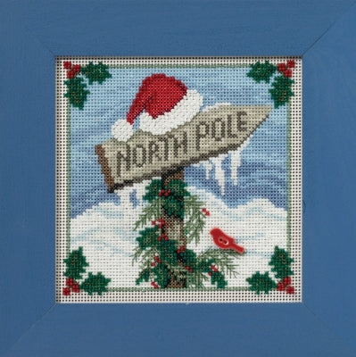 DIY Mill Hill North Pole Christmas Counted Cross Stitch Kit