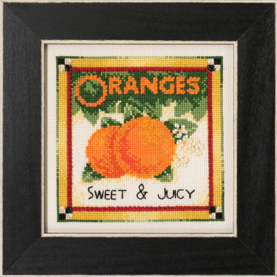 DIY Mill Hill Oranges Fruit Kitchen Counted Cross Stitch Picture Kit