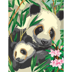 DMG DIY Royal Langnickel Panda & Baby Paint by Number Kit