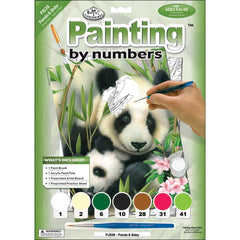 DMG DIY Royal Langnickel Panda & Baby Paint by Number Kit