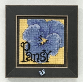 DIY Mill Hill Pansy Spring Flower Counted Cross Stitch Kit