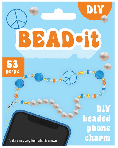 DIY Peace Bead It Phone Charm or Bracelet Kit Kids Craft Gift