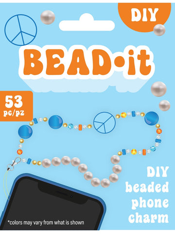 DIY Peace Bead It Phone Charm or Bracelet Kit Kids Craft Gift
