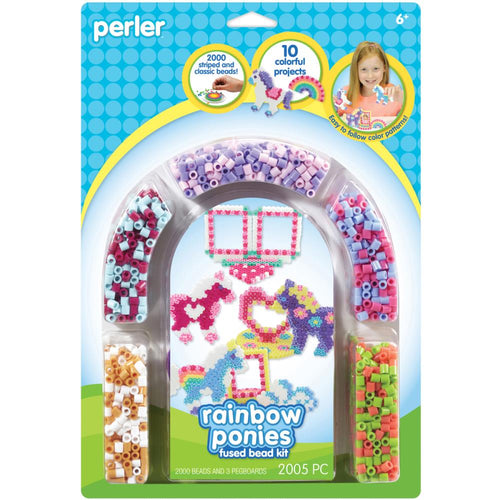 Perler Beads No Iron Stixels Crafts, Donut Keychain Kid's Craft Kit, 152 pcs