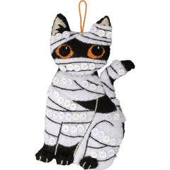 DIY Bucilla Purrfectly Spooky Halloween Cats Felt Ornament Kit 89649E