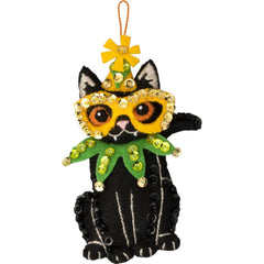 DIY Bucilla Purrfectly Spooky Halloween Cats Felt Ornament Kit 89649E