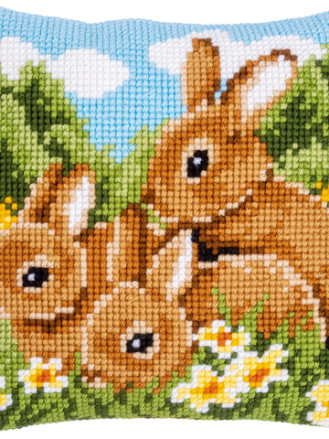 DIY Vervaco Rabbits Easter Chunky Needlepoint 16