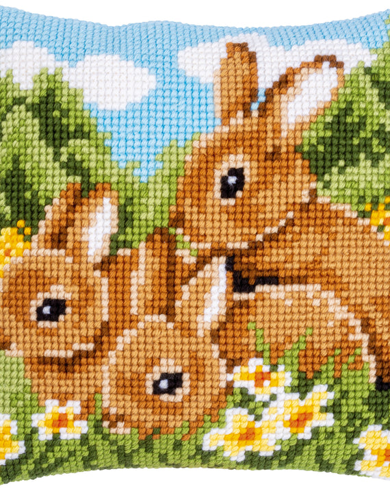 DIY Vervaco Rabbits Easter Chunky Needlepoint 16