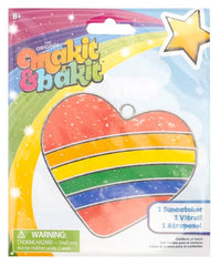 DIY Makit & Bakit Rainbow Heart Stained Glass Kids Suncatcher Kit