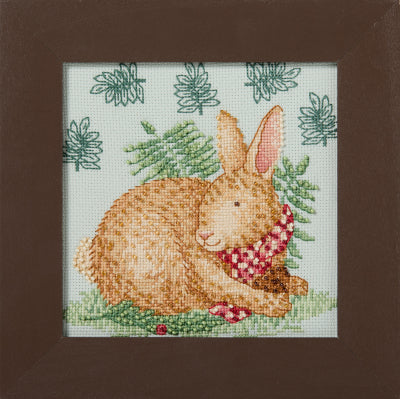DIY Mill Hill Reggie Rabbit Woodland Beaded Cross Stitch Picture Kit