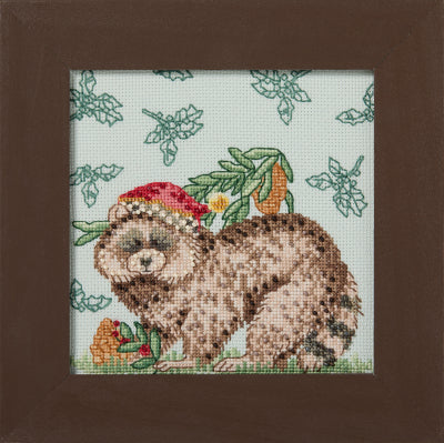 DIY Mill Hill Rocky Raccoon Woodland Beaded Cross Stitch Picture Kit